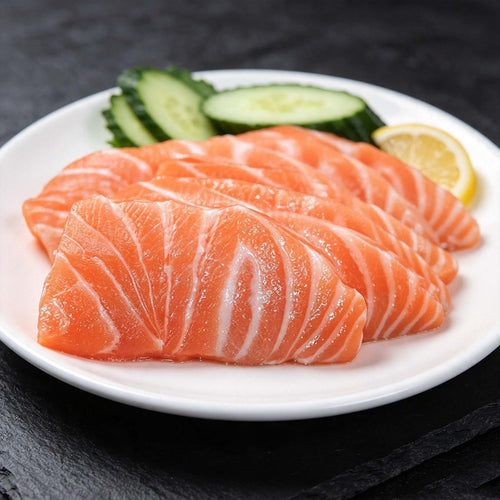 Fresh Salmon Sashimi Slices